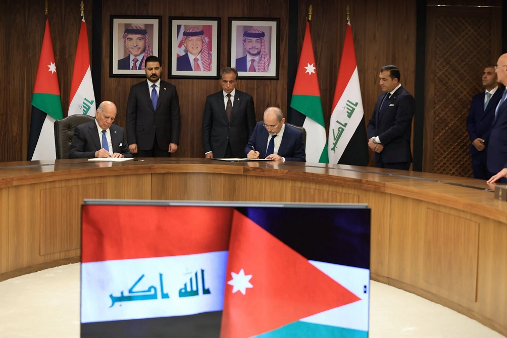 حسان والزيدي يشهدان توقيع 9 اتفاقيات لتعزيز التعاون بين الأردن والعراق