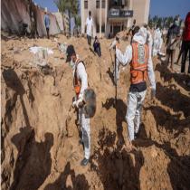 الأمم المتحدة تطلب بفتح تحقيق دولي في المقابر الجماعية في مستشفيات غزة
